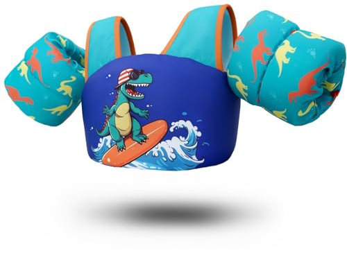 Zeraty Kleinkind Schwimmen Weste Schwimmen Arm Band für Kinder, Mädchen Jungen Pool schwimmt Jacke mit Schulter Harness Arm Wings für 30-60 lbs/2-8 Jahre alt