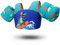 Zeraty Kleinkind Schwimmen Weste Schwimmen Arm Band für Kinder, Mädchen Jungen Pool schwimmt Jacke mit Schulter Harness Arm Wings für 30-60 lbs/2-8 Jahre alt