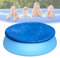 6ft Pool Cover Round Swimming Pool Cover Easy Set Pool Protective Cover Anti Dust Rainproof Frame Pool Cover for Inflatable Family Pool Paddling Pools Outdoor Villa Garden