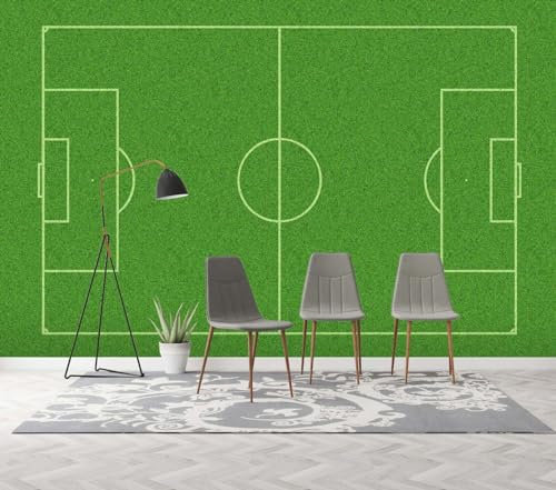 Tapetenwandbilder 3D Für Wanddekoration 3D-Fußballfeld, 308 x 220 cm Wandaufkleber Kinderzimmer Wandsticker Wohnzimmer Sticker Hintergrund Wandbilder