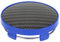 A ABSOPRO 60 mm 2.36 Carbon Fiber Pattern Blue Black Universal Car Wheel Hub Center Caps Wheel Hub Caps Covers Protectors for SUV Truck - Pack of 1