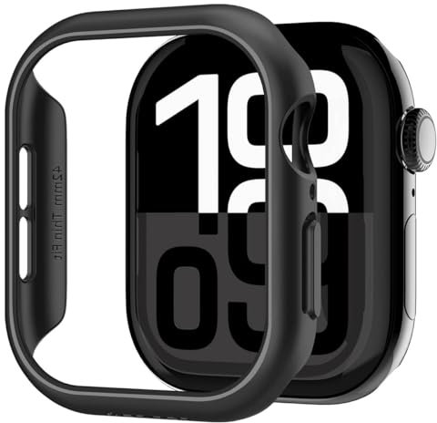 Spigen Cover Thin Fit Compatibile con Apple Watch Series 10 42mm (2024) - Nero