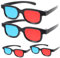 CAXUSD Enhance Your Movie Experience Red Festival 3d Glasses for Tv Home Theater and Projectors