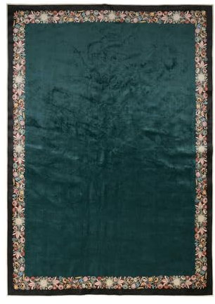 ESSENZA Teppich Veroniq Balsam Green, 60x90 cm - 60% Polyester, 30% thermoplastischesPolyurethan, 10% Baumwolle - Blumen
