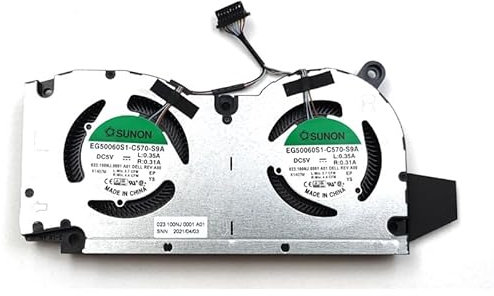 JYJYGDM Pièces d'ordinateur Portable Nouveau for Dell Inspiron 16-7610 7610 16 Plus Ventilateur de Refroidissement GPU for Ordinateur Portable 0H1YC7 05CXK8