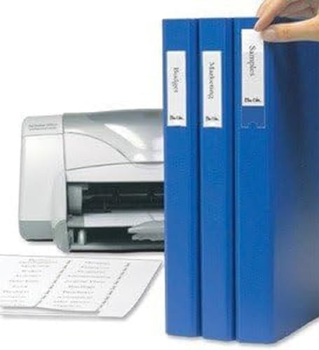 3L TS-110530 Label Polypropylene Self-Adhesive Holder with Printable Insert Card, 25mm x 75mm, Pack of 48