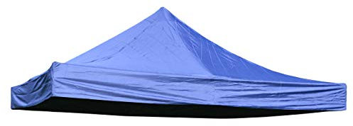 Nexos Pavillondach Ersatzdach für Profi Falt-Pavillon 3x3m - Dachplane 270g/m² 300D PVC-Coating versiegelte Nähte wasserdicht – Farbe: blau