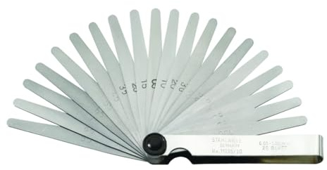 STAHLWILLE 11095/20 Präzisions Fühlerlehre 20 Blatt 0,05-1,00mm metrisch 74240002