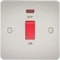 Knightsbridge FP8331NPL FPAV8331NPL Schalter mit Neonanzeige, Flache Blende, 45 A, 1 G, DP, perlenfarben