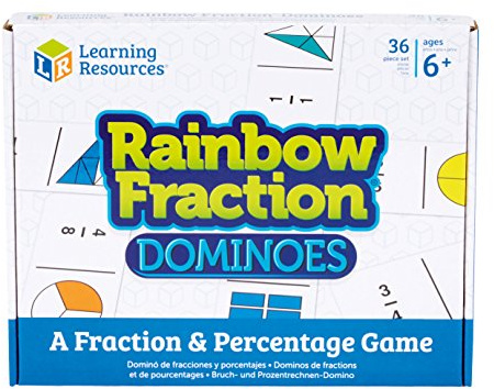 Learning Resources Rainbow Fraction Dominoes