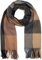 styleBREAKER Unisex weicher Karo Schal mit langen Fransen, bunt kariert, warme Winter Stola mehrfarbig 01017110, Farbe:Braun-Schwarz-Grau