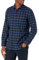 Amazon Essentials Men's Long-Sleeve Flannel Shirt (Available in Big & Tall), Black Blue Buffalo Plaid, L