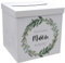 ZauberDeko Briefbox Kartenbox Kommunion Konfirmation Eukalyptus Blätterkranz Geburtstag Personalisiertes Geschenk
