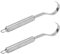 Cabilock 2 Stücke Butterschaber Edelstahl Butterroller Käsereibe Käseschneider Buttermesser Butterschneider Käsehobel Butterportionierer Backutensilien für Zuhause Bäckerei Küche