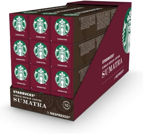 Starbucks® - Single-Origin Coffee Sumatra by Nespresso® Dark Roast - 12x 10 Capsules
