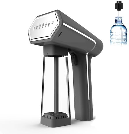 SteamOne - Plancha de vapor 2000W 30g/min - Plancha de mano 8min (140ml) de autonomía - Elimina el 99,99% de virus, gérmenes y bacterias - Lista en 40s - Cable de 3m - Ultra compacta - Victor SN250MG