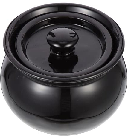 OUNONA Chinesischer Tontopf Keramik Auflaufform Keramik Ton Topf Kasserolle Porzellan Kochtopf Chinesische Traditioneller Auflauf mit Deckel Suppentopfe Induktion für Küche 500ml