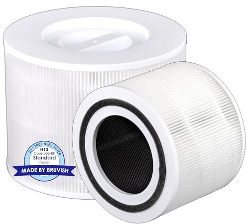 (2 piezas) Core 300S Filtro de repuesto compatible con purificador de aire LEVOIT Core 300 y Core 300S, filtro H13 True Hepa, filtros de carbón activado 3 en 1, en comparación con # Core 300-RF