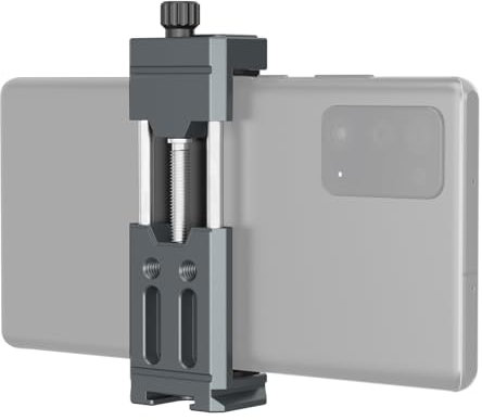 Leaplumin Handy Halterung für Stativ,Universal Handy Stativhalterung Metall mit Standard 1/4-20 Schraubenkopf,Handyhalter Auf Stativ für iPhone 15 Pro/14 Pro Samsung