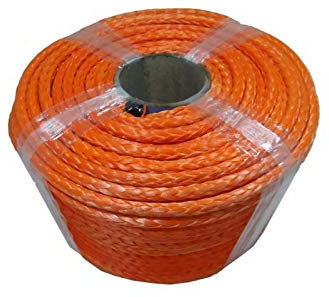 Corde de treuil synthétique Orange de 10mm * 100m corde de treuil, corde synthétique, corde uhmwpe, corde hors route Protection contre l'effilochage