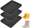 Schuhabtropfschale 3er Set, Schuhmatte Abtropfmatte 35 x 27,5 x 3 cm, Abtropfschale Schuhe aus Kunststoff für Regentage und Schneesaison (Schwarz), Geeignet als Hundefuttermatte, Farbwanne usw.