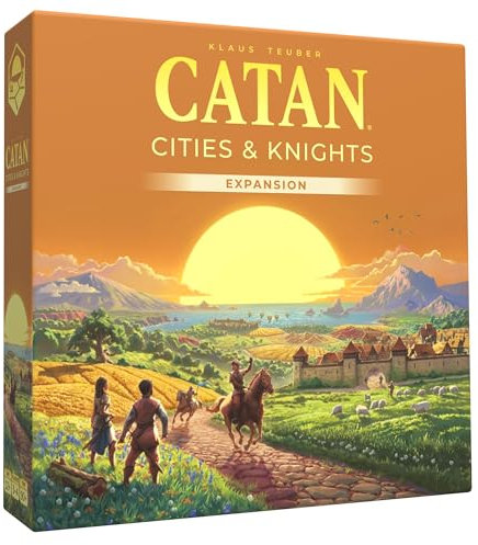 CATAN Städte und Ritter Erweiterung, 6. Ausgabe, Brettspiel, ab 12 Jahren, 3–4 Spieler, 60–90 Minuten Spieldauer