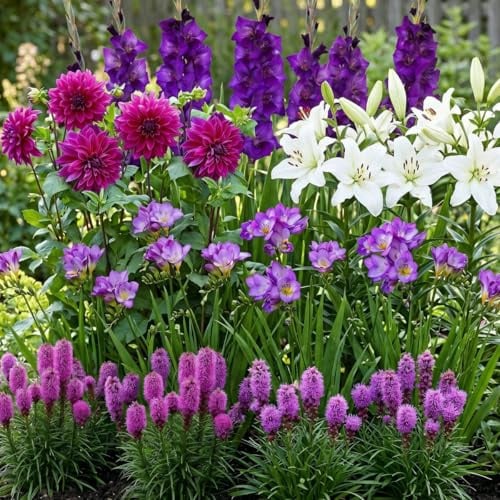 Bulbi Fiori Perenni da Esterno - 25 Bulbi Purple Garden Collection