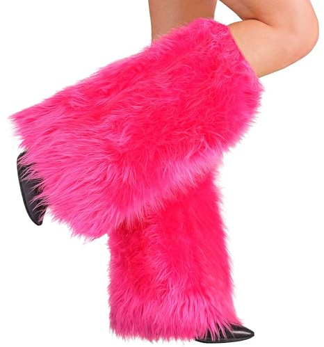 W WIDMANN MILANO Party Fashion - Calentadores de piernas de felpa, accesorio para disfraces de adultos, carnaval, fiesta temática