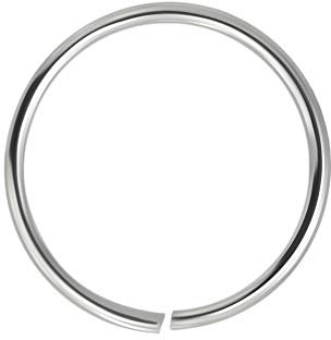 Monster Piercing - Nasenpiercing Nasenring Septum - Biegbarer O-Ring Hoop aus 14K Gold. Weißgold, Gelbgold oder Rotgold. Ringstärke: 22G (0,6mm); Durchmesser: 6 mm. Hypoallergen.