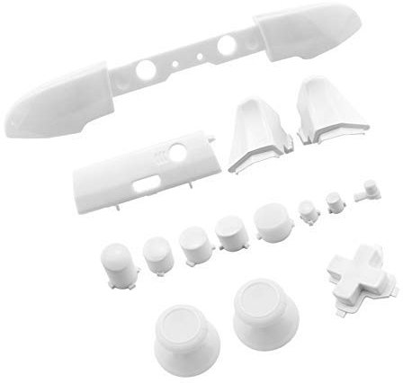 ABXY Dpad Déclencheur complet de boutons pour manette Xbox One Slim/Xbox One S Blanc