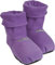 normani® Körnerpantoffeln - Hausschuhe für die Mikrowelle - Hausstiefel mit Leinsamenfüllung - extra hoher Schaft Farbe Lila Größe L=41/45