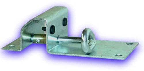 Déco fer Forgé-SABOT DE PORTAIL RÉGLABLE ACIER A VISSER au sol mur 180 mm x 80 mm-Porte Portail Portillon Battant Coulissant -Tige Réglable de 0 à 50 mm-Interieur Exterieur Utilisation Facile Durable