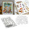 Lottoy Animal Friends Silikon Stempel und Stanzschablonen Set für DIY Kartenherstellung Scrapbooking Album, Fotoalbum Dekoration(Cutting Dies&Clear Stamp Seal)