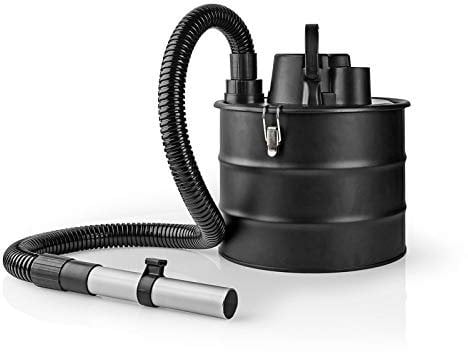 Ex-Pro 18L Ash Vacuum Cleaner 800W Vac Collector with HEPA Filter and Flexible Hose for Fireplace, Wood Burner, Log Burner, Grill, BBQ, Oven, Stove, Fire Pit, Chiminea and more - Black