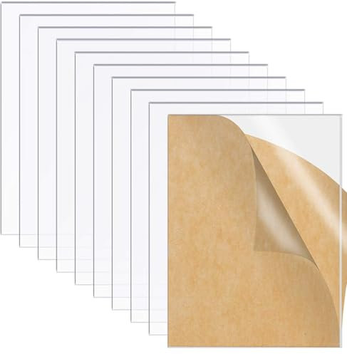 Marken Acrylglas Platte,Transparente Acryl Blätter Klare Plexiglas Platten Zeichen Acrylplatte für Bilderrahmen Glas Ersatz, 150 * 100 * 2mm,10 Stück