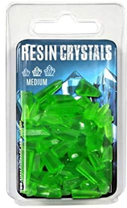 Green Stuff World Resin Kristalle Medium, Grüne Harzkristalle 50Stk.