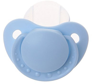 Oilmal Ciuccio per adulti personalizzato di grandi dimensioni in silicone per adulti ciuccio per adulti ridotto russare comodo morbido ciuccio giocattoli divertenti, blu, 4 cm x 3 cm