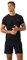 Björn Borg Bjorn Borg ACE T-Shirt, gestreift, atmungsaktives Herren-Tennis-T-Shirt, kurzärmelig, Padel- und Trainings-T-Shirt, athletisches T-Shirt, Peacoat, L