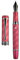 Hongdian N10 Piston Fountain Pen #8 Fine Nib, Wine Red & Classic Streamlined Design Aluminium Pen with Metal Case Set