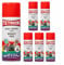 Tetrion Easy Spray Multipurpose Bright Red Paint 400 ML for Interiors & Exteriors, Quick-Drying Aerosol for Metal, Wood, Ceramic, Plastic - Pack of 6