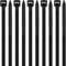 8 inch Cable Ties Black 100 Pack, 200mm x 3.6mm Zip Ties with UV Resistant Tensile Strength 40lbs, Nylon Plastic Self Locking Large Heavy Duty Cable Wrap for Tidy Wires Home Workshop and Garden