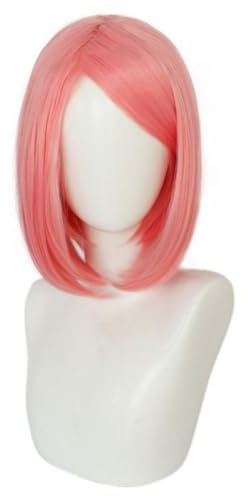 Haruno Sakura Cosplay Perücke Für Rosa Bob Kurze Haar Perücken Cos Anime Halloween Party Perücke Weihnachten Comic