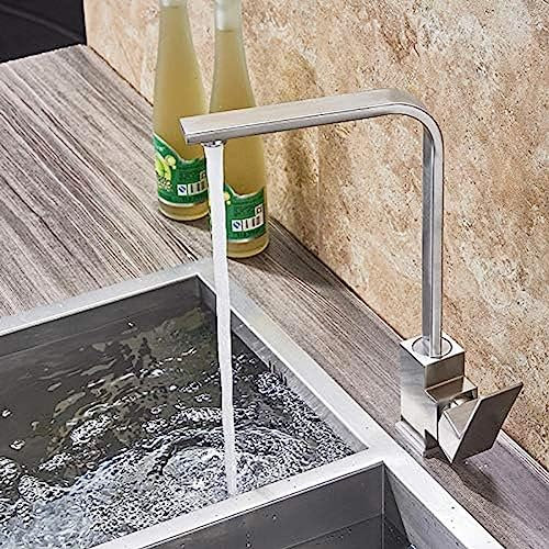 Tap Rose Gold und White Stream Sprayer Küchenauslauf Deck Drehen Hahn, Küchenspüle Wasserhahn, LDYWNKSJ