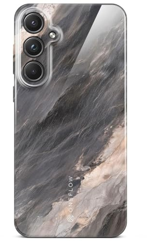 ONEFLOW Bliss Cover für Samsung Galaxy S20 FE/FE 5G Hülle in Marmor Optik, Designer Case Handy Schutzhülle mit Kameraschutz, Muster Hardcase Glitzer Handyhülle marmoriert, Stein Grau