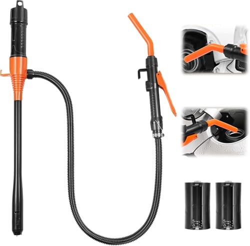 Pompa elettrica per il trasferimento, Pompa per carburante alimentata a batteria, Pompa per il trasferimento di liquidi, Pompa per benzina per taniche, Pompa per il travaso, Pompa elettrica portatile