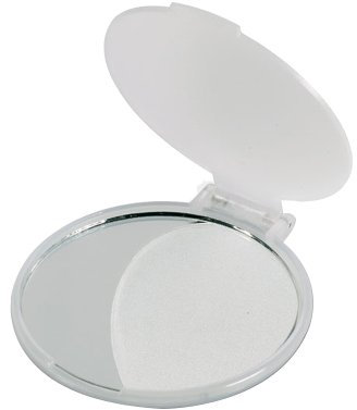 eBuyGB Compact Cosmetic Handbag Folding Pocket Vanity Mirror Toiletry Bag, Transparent