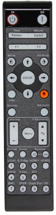 Original OPTOMA Ersatz Fernbedienung BR-3070L, SP.72101GC01, 45.72102G001 für BR541 BR561 DH1014 EH415 EH500 EH503 EH505 EH515 W415 W505 W515 WU515 X515 X600 X605