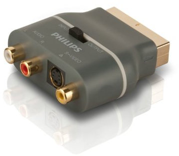 Philips Composite Video/Stereo Audio Kabel/S-VHS Adapter