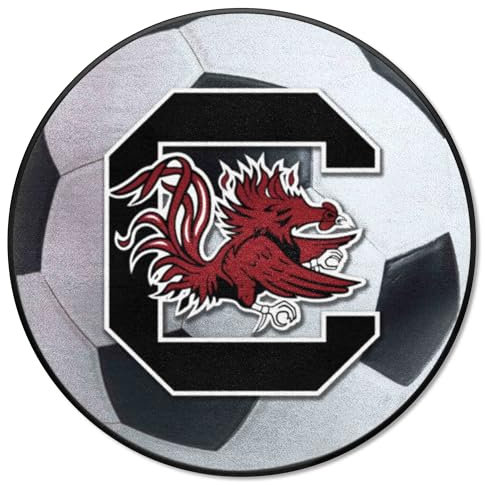 FANMATS NCAA University of South Carolina Gamecocks Fußball-Teppich aus Nylon