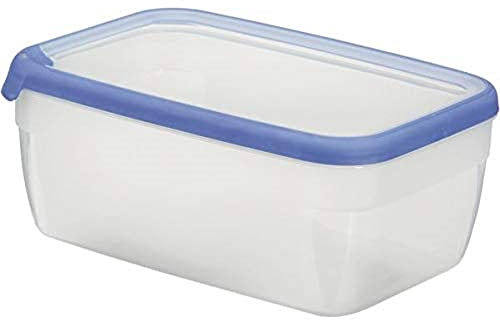 Curver Food Container Rectangular 5,4l in Transparent/Blue, 30 x 20 x 16 cm